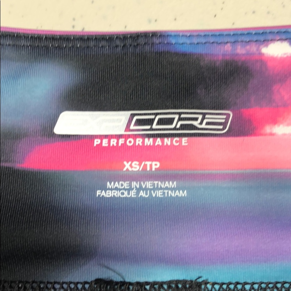 Express EXPcore Multicolored Capri leggings size XS - Picture 5 of 9